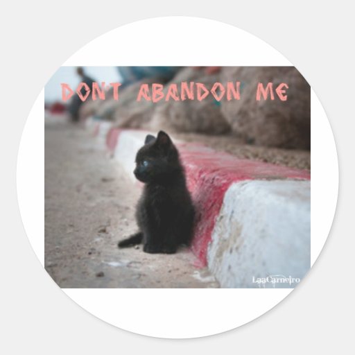 Don't abandon me adesivo