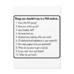 Don't ask a PhD Postcard