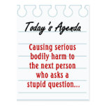 Don't Ask Stupid Questions (2) Post Card