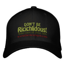 Don't Be Ricichlidous! Embroidered Hats