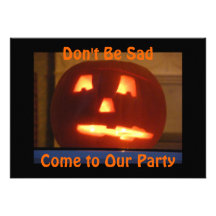 DON'T BE SAD HALLOWEEN INVITATION