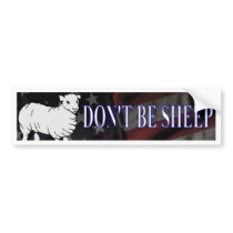 Don't Be Sheep Bumper Sticker