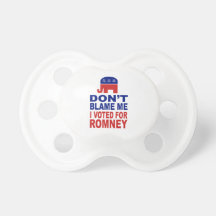 Don't Blame Me I Voted For Romney