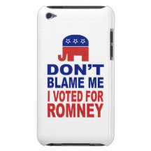 Don't Blame Me I Voted For Romney Barely There iPod Cases