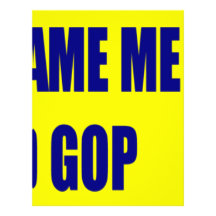 Don't Blame Me I Voted GOP Personalized Letterhead
