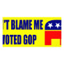 Don't Blame Me I Voted GOP Photo Greeting Card