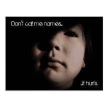 Don't call me names... post cards