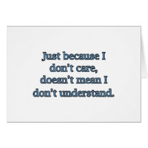 Don't Care Card