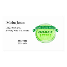 Don't Draft People Draft Beer Business Card
