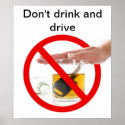 Don't drink and drive posters