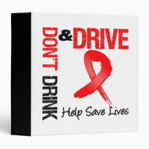 Don't Drink and Drive Vinyl Binder