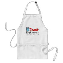 Don't drink water...fish have sex in it. Card Apron