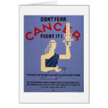 Don't Fear Cancer 1938 WPA Greeting Card