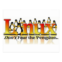 Don't Fear The Penguin Post Card