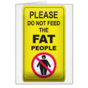 Don't Feed Fatty cards