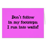 Don't follow greeting cards
