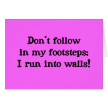 Don't follow greeting cards