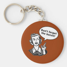 Don't Forget the Bacon! Fun Bacon Design Keychains