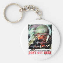 Dont Get Hurt Key Chain