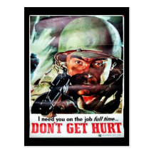 Dont Get Hurt Post Cards