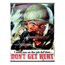Dont Get Hurt Postcard