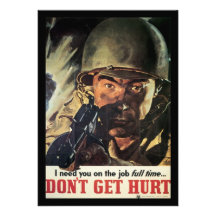 Don't Get Hurt World War 2 Personalized Invites