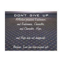 Don't Give Up Postcards