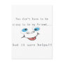 dont have to be crazy post card