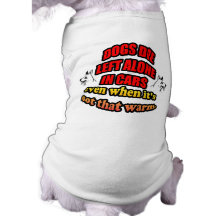 DONT LEAVE YOUR PETS ALONE IN A CAR DOGGIE T-SHIRT
