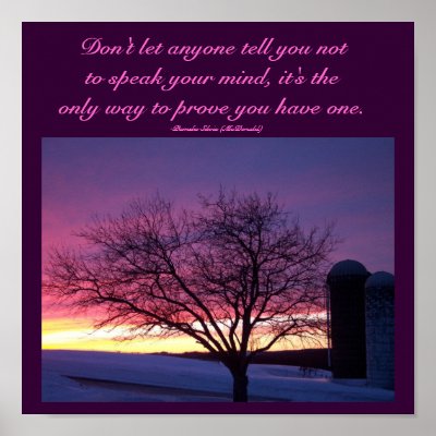 Don't let anyone tell you....Quote Poster by pammys