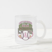 Dont Let Breast Cancer Steal 2nd Base Scoreboard Mug
