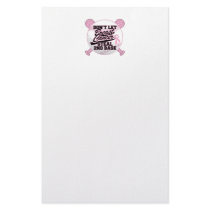 Don't Let Breast Cancer Steal 2nd Base Personalized Stationery