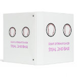 Don't let Breast Cancer Steal Second Base 3 Ring Binders