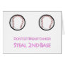 Don't let Breast Cancer Steal Second Base Cards