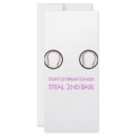 Don't let Breast Cancer Steal Second Base Customized Rack Card