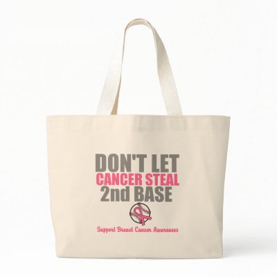 Dont Let Cancer Steal Second 2nd Base Bags by cancerapparel