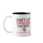 Dont Let Cancer Steal Second 2nd Base Coffee Mugs