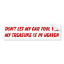 Don't let my car fool you christian gift item bumper stickers