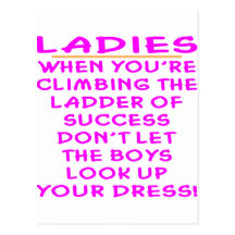 Don't Let The Boys Look Up Your Dress Postcards