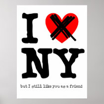 Don't Love New York Funny Poster Humour