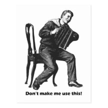 Don't make me use this! (Accordion) Post Cards
