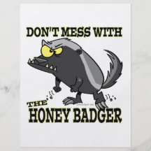 DONT MESS WITH THE HONEY BADGER FLYERS