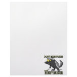 DONT MESS WITH THE HONEY BADGER LETTERHEAD TEMPLATE