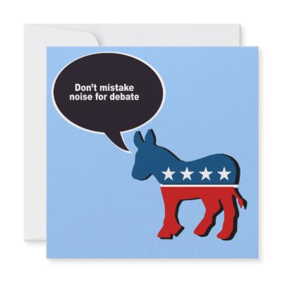 Don't mistake noise for debate announcements by AntiRepublican