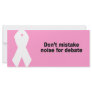 Don't mistake noise for debate custom rack card