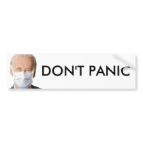 DON'T PANIC BUMPER STICKER