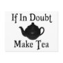 Don't panic - make tea! postcard