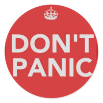 DON'T PANIC STICKERS