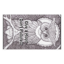 Don't Pollute! Rectangle Stickers