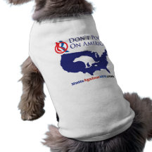 Don't Poop On America Dog Tank Top Pet Tee Shirt